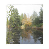 Bloc-note Relaxing garden scene picture, beautiful trees (Devant)