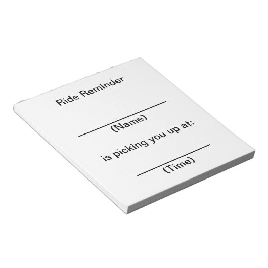 Bloc-note Remarques de rappel de marche (Incliné)