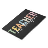 Bloc-note Remerciement de professeur personnalisé pour la re (Incliné)