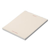 Bloc-note Remerciement Minimaliste (Tourné)