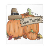 Bloc-note Remerciements à Thanksgiving (Devant)