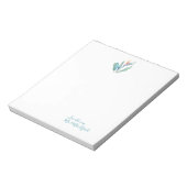 Bloc-note Remerciements de mariage floral tropical aquarelle (Tourné)