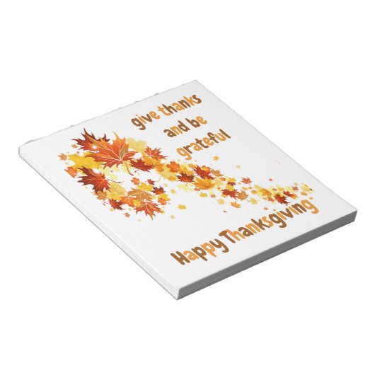 Bloc-note Remerciez Et Soyez Reconnaissants (Incliné)