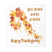 Bloc-note Remerciez Et Soyez Reconnaissants (Devant)