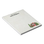 Bloc-note Remorque de Noël Camper thème rustique (Incliné)