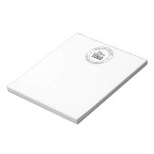 Bloc-note Remplacement de logo facile et texte personnalisab (Tourné)