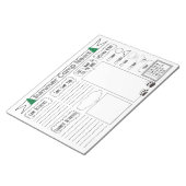 Bloc-note Remplissez la lettre du camp d'été du camp d'été (Incliné)
