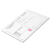 Bloc-note Remplissez la lettre du camp - mignon camp d'été s (Incliné)