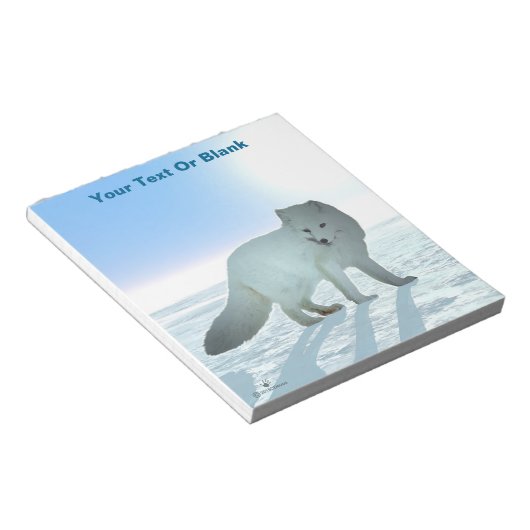 Bloc-note Renard arctique (Incliné)