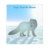 Bloc-note Renard arctique (Devant)