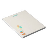 Bloc-note Renard boisé avec ballons (Incliné)