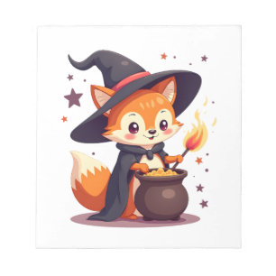 Bloc-note Renard de sorcière mignon � T-shirt d'animal magiq