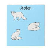 Bloc-note Renards arctiques (Devant)