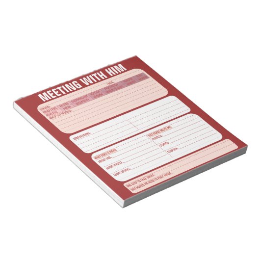 Bloc-note Rencontrer avec Lui (Incliné)