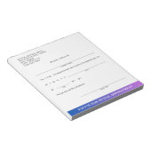 Bloc-note Rendez-vous dentaire moderne Excusez Slip personna (Incliné)