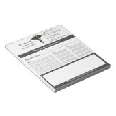 Bloc-note Rendez-vous Médicale professionnel Black Caduceus (Incliné)