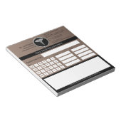 Bloc-note Rendez-vous Médicale Silver Caduceus professionnel (Incliné)