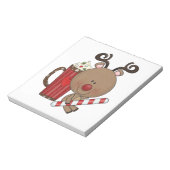 Bloc-note Renne de Rudy avec du cacao (Tourné)