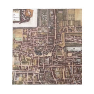 Bloc-note Réplique carte de la ville de La Haye 1649