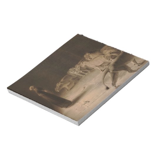 Bloc-note Réponse de Daniel au roi par Briton Rivière (Tourné)