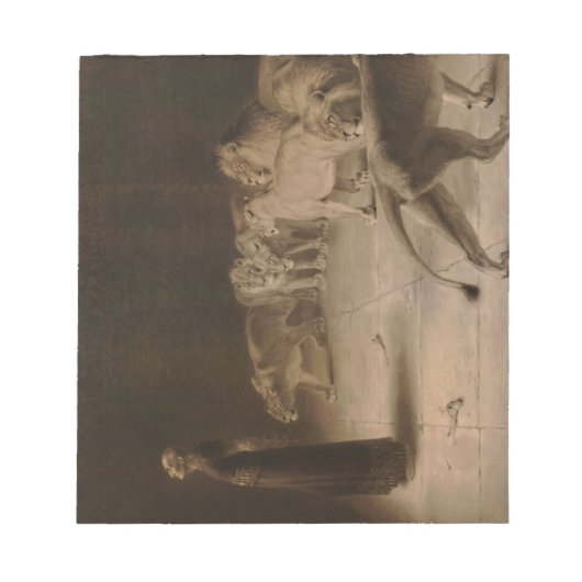 Bloc-note Réponse de Daniel au roi par Briton Rivière (Devant)