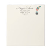 Bloc-note Reposer dans une bouteille d'encre (Devant)