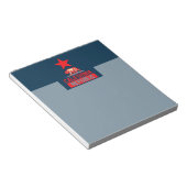 Bloc-note République de Californie en rouge et bleu élégant (Incliné)