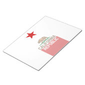 Bloc-note RÉPUBLIQUE DE CALIFORNIE Étoile Drapeau (Incliné)