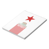 Bloc-note RÉPUBLIQUE DE CALIFORNIE Étoile Drapeau (Tourné)