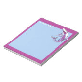 Bloc-note requin tient crayon drôle dessin personnalisable (Tourné)