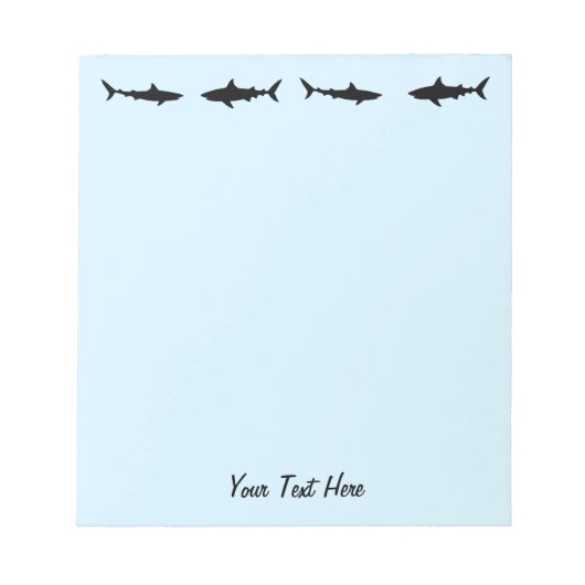 Bloc-note Requin vintage moderne - Requins Personnalisé (Devant)