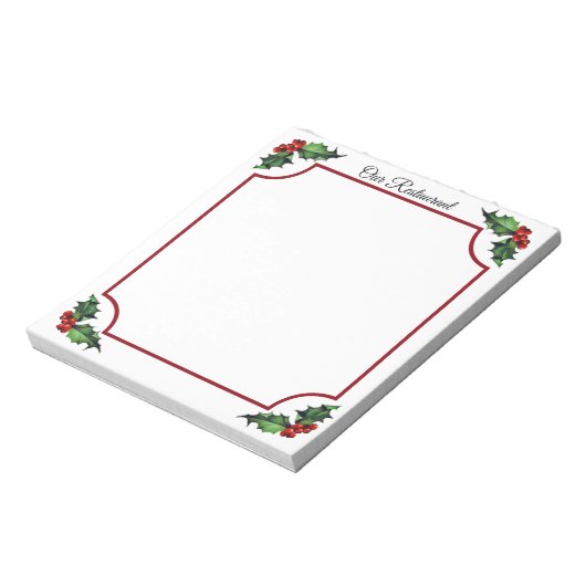 Bloc-note Restaurant Holiday (Tourné)