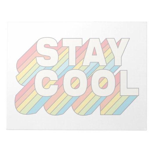 Bloc-note Rester Cool (Devant)