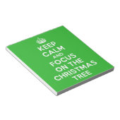 Bloc-note Restez calme et concentrez-vous sur l'arbre de Noë (Incliné)