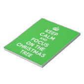 Bloc-note Restez calme et concentrez-vous sur l'arbre de Noë (Tourné)