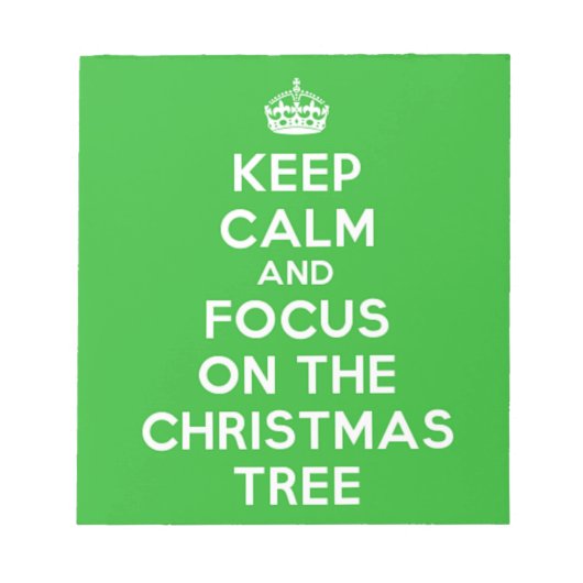 Bloc-note Restez calme et concentrez-vous sur l'arbre de Noë (Devant)