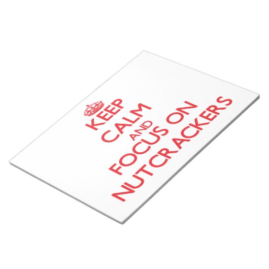 Bloc-note Restez calme et concentrez-vous sur les crapets (Incliné)