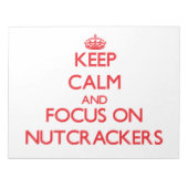 Bloc-note Restez calme et concentrez-vous sur les crapets (Devant)