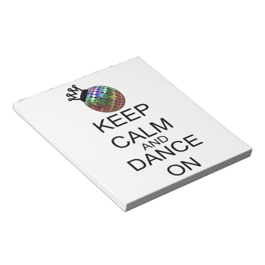 Bloc-note Restez Calme Et Dansez (Incliné)