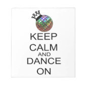 Bloc-note Restez Calme Et Dansez (Devant)