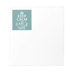 Bloc-note Restez calme et montrez votre travail (n'importe q