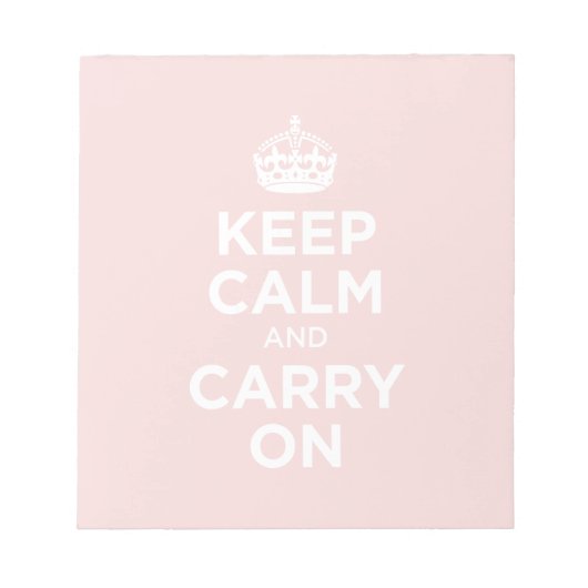 Bloc-note Restez calme et poursuivez (Devant)