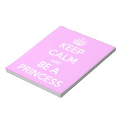 Bloc-note Restez calme et soyez princesse (Tourné)