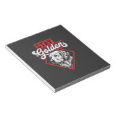 Bloc-note Restez Golden Retriever doré (Incliné)