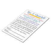 Bloc-note Retour à la fiche de contrat d'étudiant scolaire (Incliné)