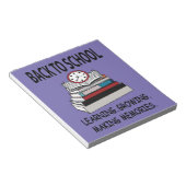 Bloc-note Retour À L'École (Incliné)