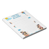Bloc-note Retour à l'école amusant coloré (Incliné)