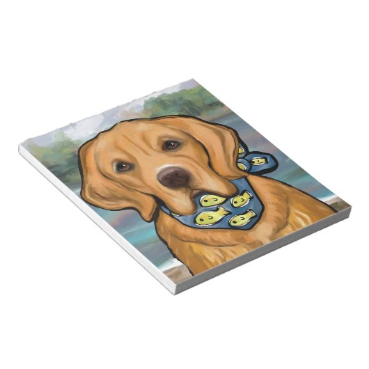 Bloc-note Retriever doré (Incliné)