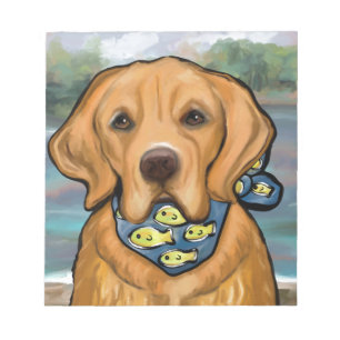 Bloc-note Retriever doré