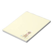 Bloc-note Retriever doré Bunny de Pâques (Tourné)